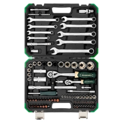 Набор инструментов 82+6пр. 1/4''1/2''6pt RockFORCE RF-4821-5 GOLD