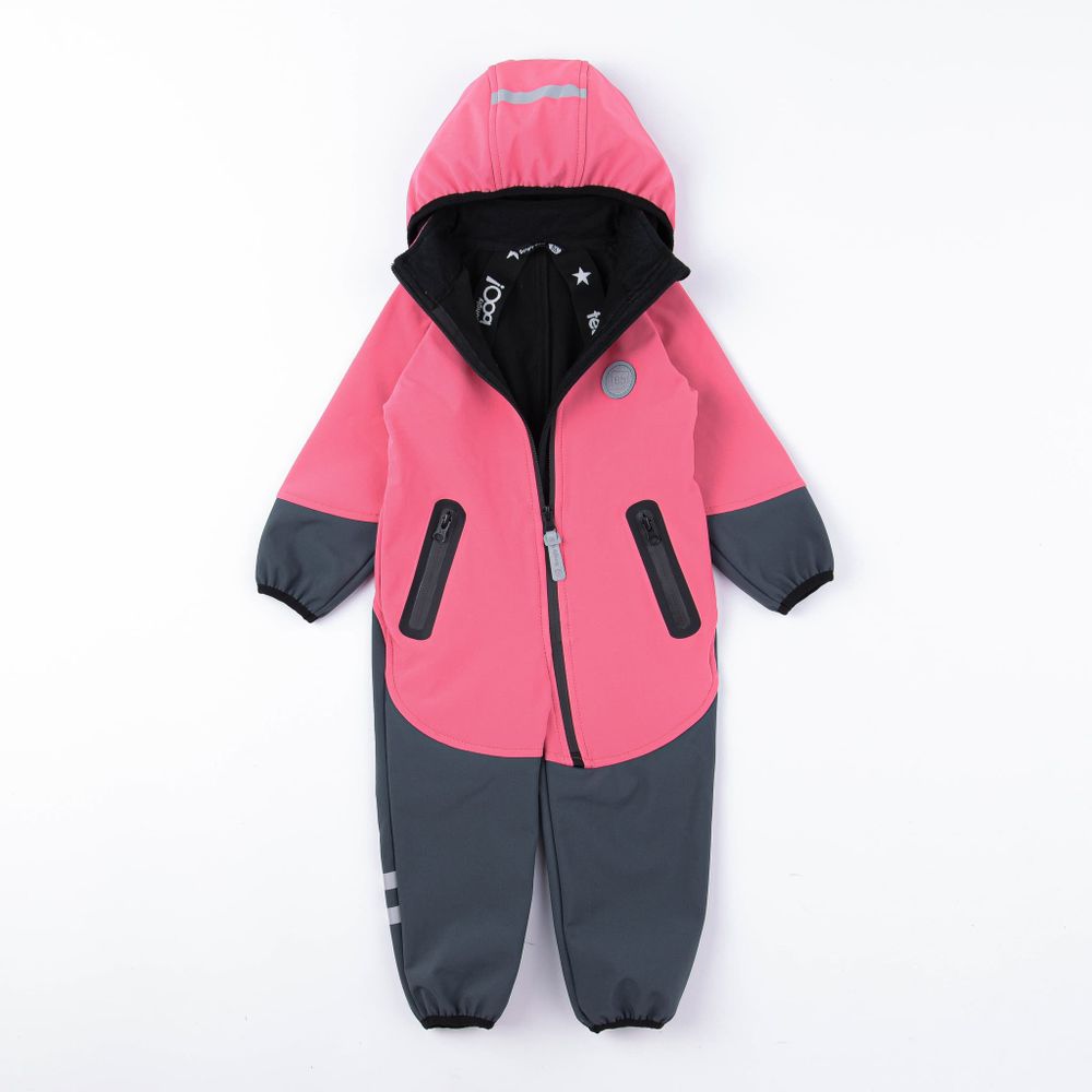 Комбинезон Softshell демисезонный "Яркий коралл"