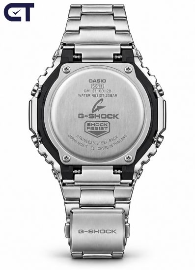 CASIO GM-2110D-2B G-SHOCK мужские наручные часы — металлический G-SHOCK, тёмно-синий циферблат и водостойкость 200 м