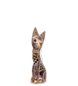 Decor and Gift 99-192-02 Фигурка «Кошка» сред. 25 см (албезия, о.Бали)