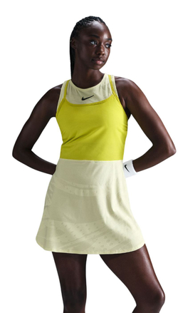 Теннисное платье Nike Court Dri-Fit Slam Dress - светящийся зеленый/высокое напряжение/средний пепельный