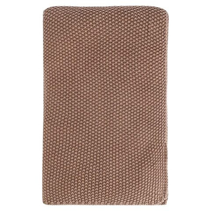 Плед из стираного хлопка цвета мокко из коллекции essential, 130x180 см