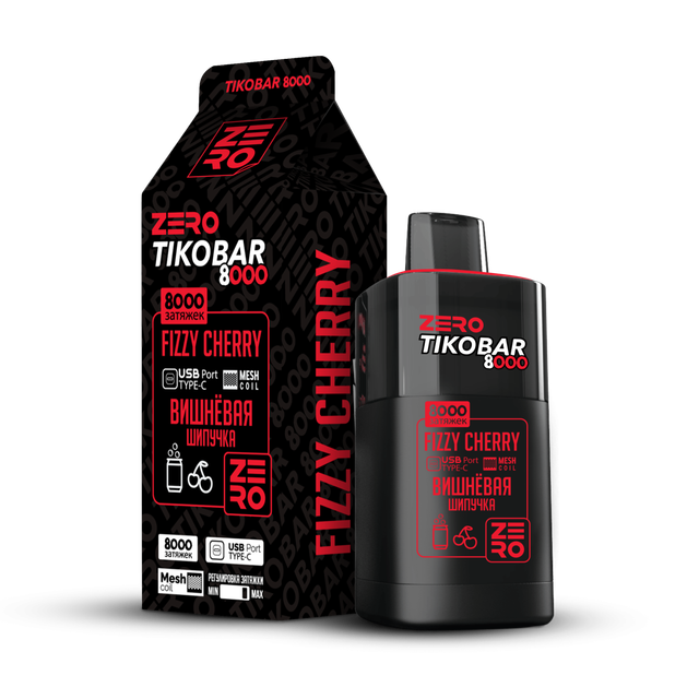 Одноразовый Pod Tikobar - Вишнёвая Шипучка (8000 затяжек)
