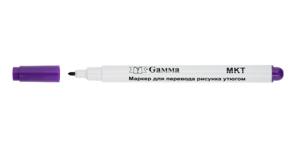 Маркер для перевода рисунка утюгом фиолетовый, для ткани, Gamma MKT