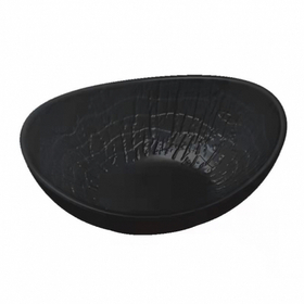 Салатник овальный h=16см, l=12см, h=6 см,серия "Black Raw Wood" P.L. - ProffCuisine