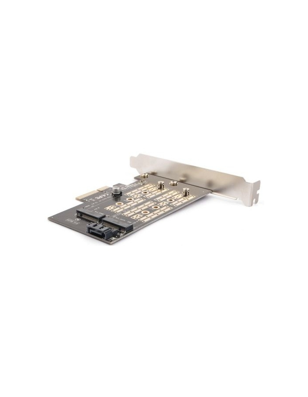 Переходник-конвертер AgeStar AS-MC02 для M.2 SATA SSD+M.2 NVME в PCIe 3.0