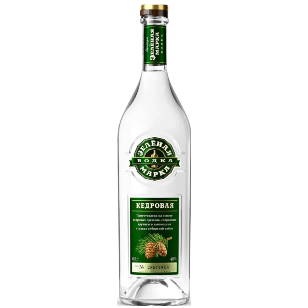 Водка Зеленая Марка Кедровая 1 л