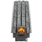 Дровяная банная печь Grill'D Cometa Vega 240 Short Stone (Серпентинит)