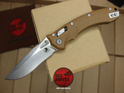 Нож Microtech Amphibian G10 - песочная рукоять G10, клинок стоунвош RK/459