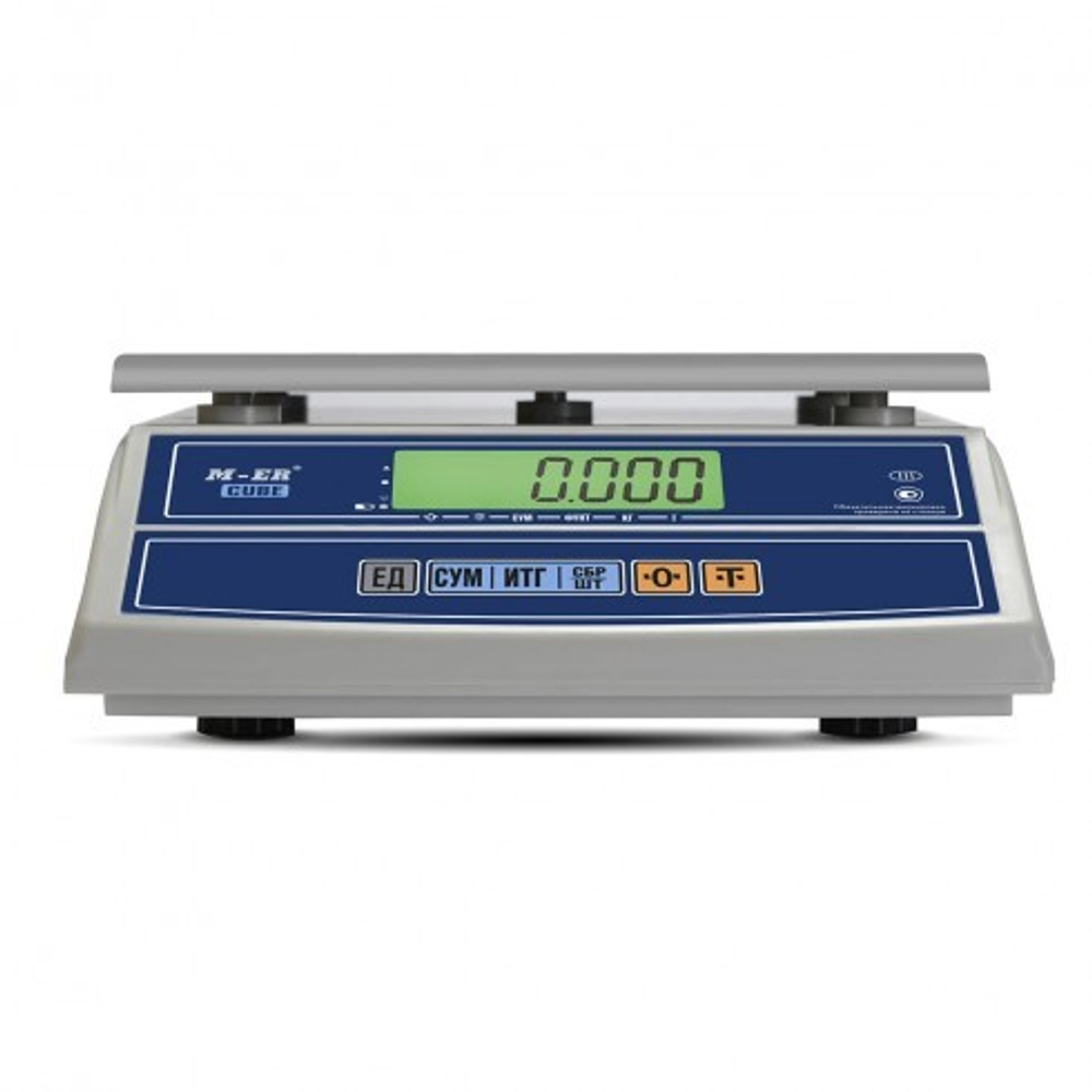 Фасовочные настольные весы M-ER 326 AFL-15.2 Cube c RS-232 и USB-COM LCD