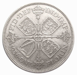 1 флорин 1936 год Великобритания (Георг V) Серебро. VF-XF