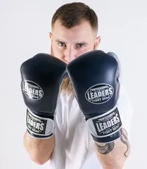 Перчатки боксерские LEADERS ULTRA BL/SIL
