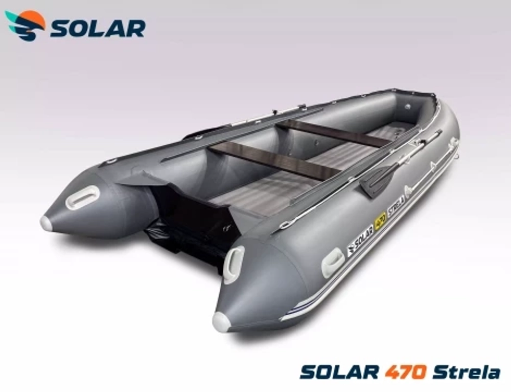 Лодка надувная моторная solar-470 strela jet tunnel