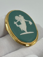 Брошь Wedgwood зелёная