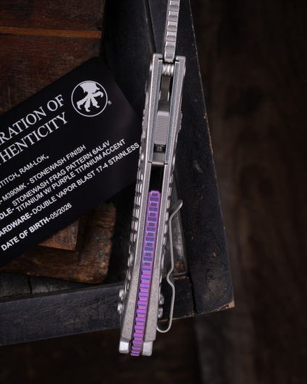 Нож Microtech Stitch 169RL-10FRMS3 - рукоять титан, сталь - M390MK