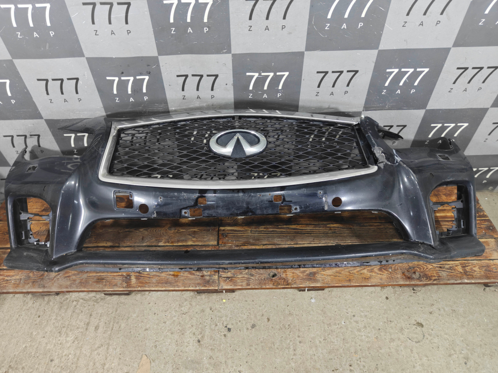 Бампер передний Infiniti Q50 (V37) 13-17 Б/У Оригинал 620224HD0H