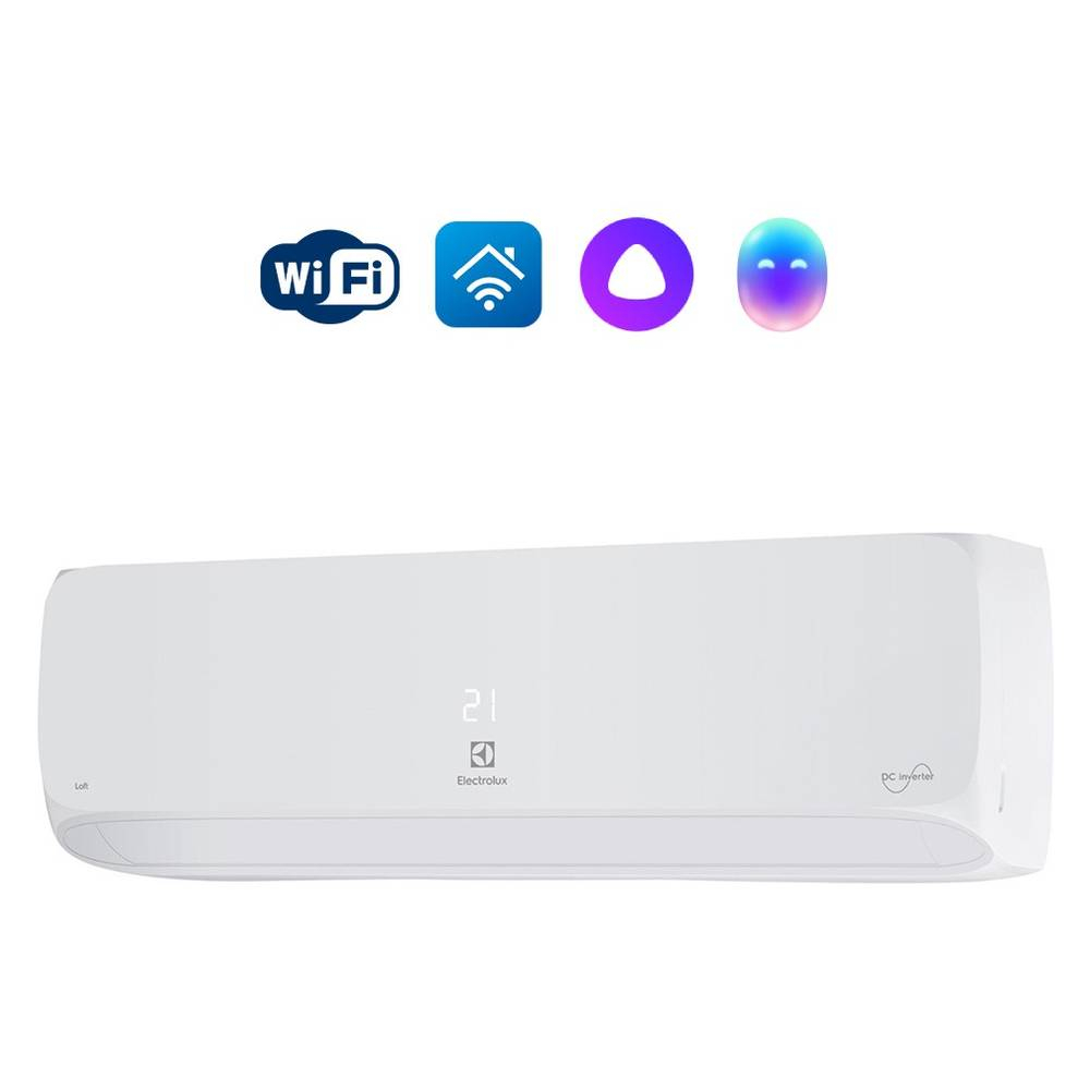 Сплит-система инверторного типа Electrolux Loft DC EACS/I-24HAL/N8 комплект НС-1428409