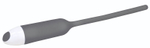 Серый вибратор для уретры Silicone Dilator (Цвет: серый)