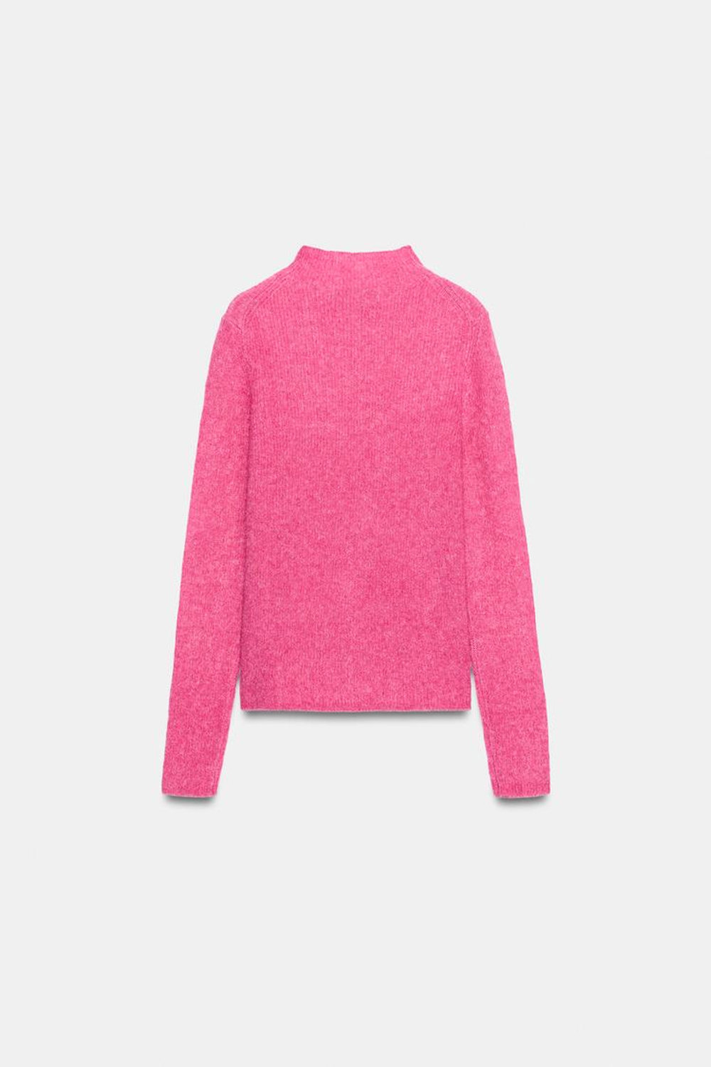 ZARA СВИТЕР В РУБЧИК, ЦВЕТ ФУКСИИ