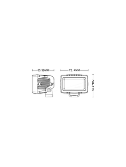 Светодиодные фары рабочего света AURORA 76x38 мм 20W (комплект 2 шт)