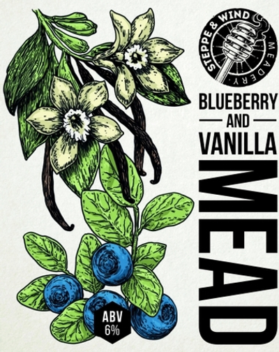 Медовуха Степь И Ветер Голубика & Ваниль / Mead Steppe & Wind Blueberry & Vanilla 20л - кег