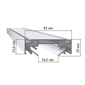 Профиль для однофазного шинопровода 2м ST001.129.00 серый ST001 ST-Luce