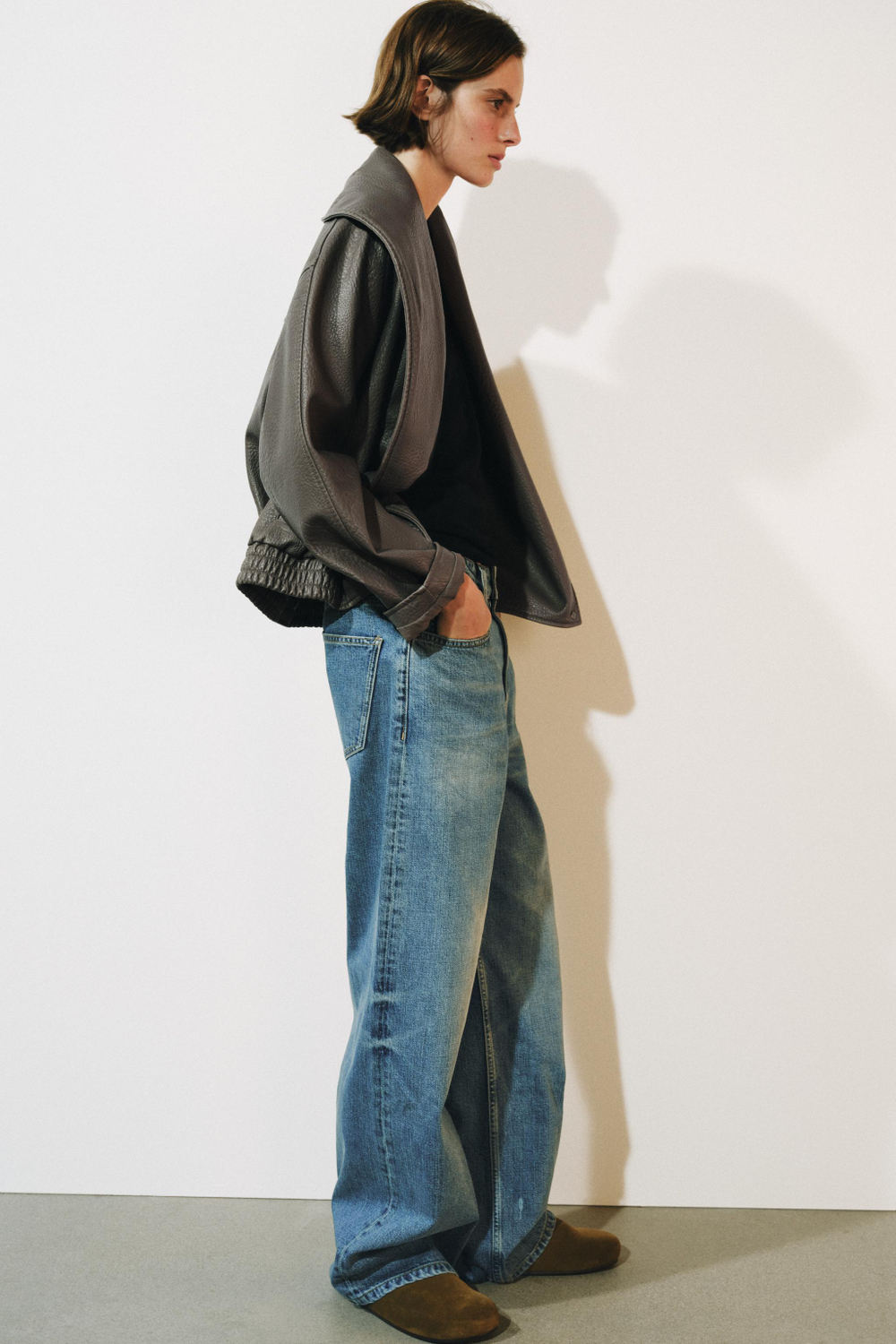 ДЖИНСЫ WIDE LEG RELAXED С НИЗКОЙ ПОСАДКОЙ — ZW COLLECTION — ZARA