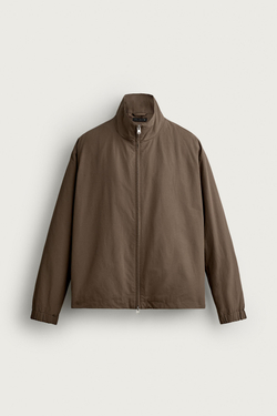 ZARA СТЕГАНАЯ ТЕХНИЧЕСКАЯ КУРТКА-РУБАШКА, СВЕТЛО-КОРИЧНЕВЫЙ