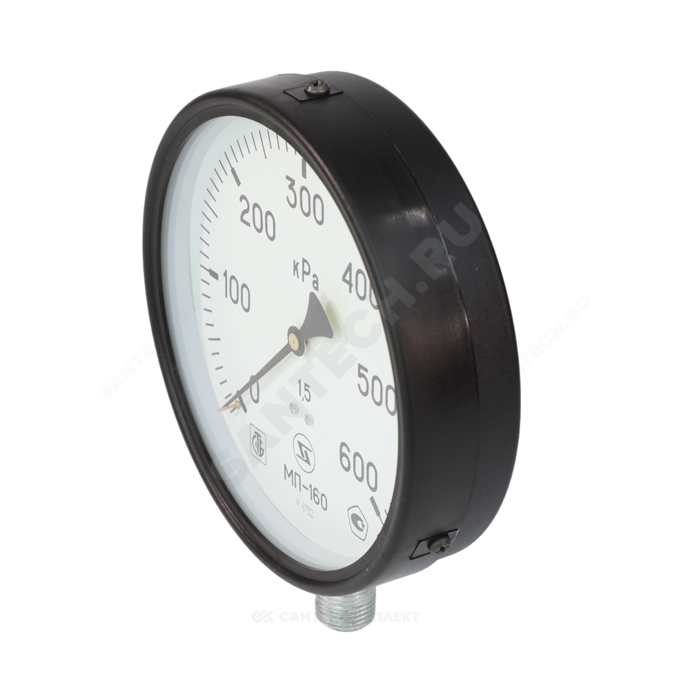 Манометр МП-160 радиальный Дк160мм 0-1,6 МПа кл.1,5 G1/2" ЗАВОД ТЕПЛОТЕХНИЧЕСКИХ ПРИБОРОВ