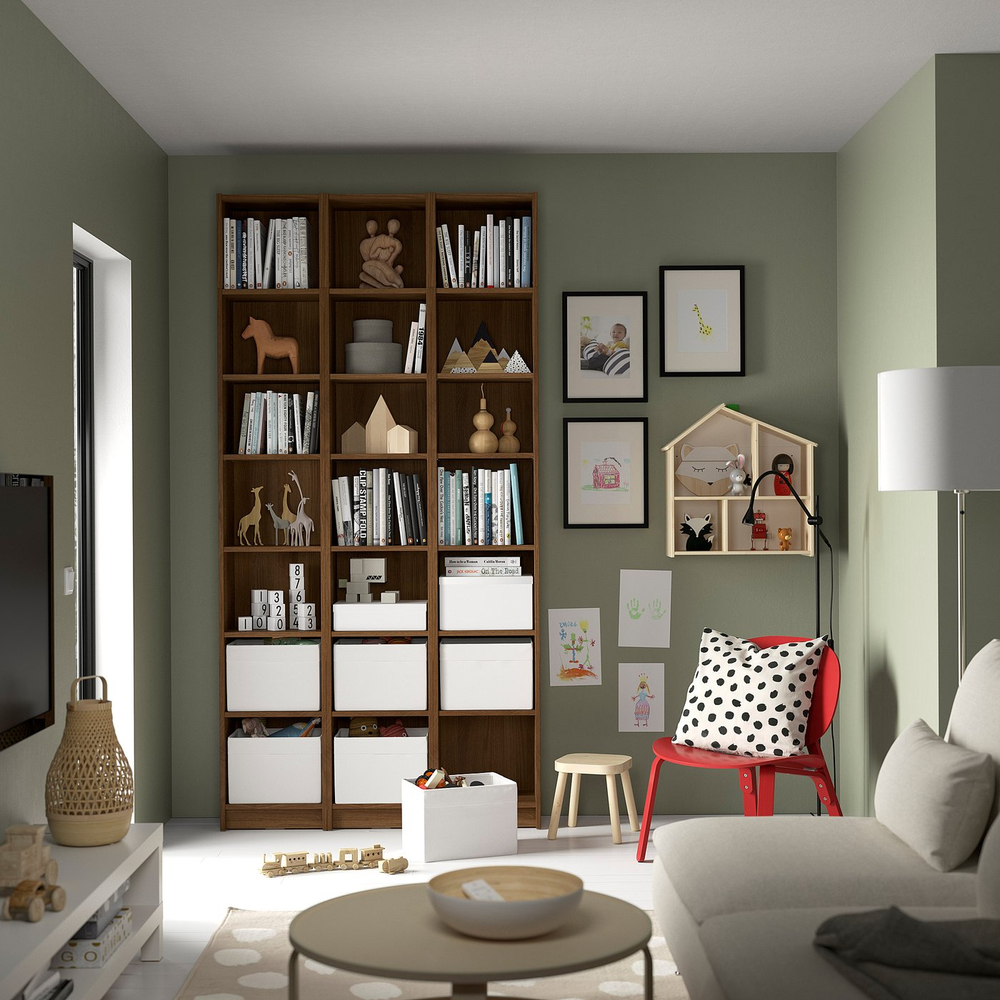 IKEA BILLY  (ИКЕА БИЛЛЙ)  -  Надстройка - коричневый орех 40x28x35 см