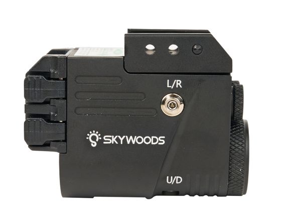 Фонарь подствольный пистолетный Skywoods Raccoon Double Laser 360 люмен, ЛЦУх2 красн/зел