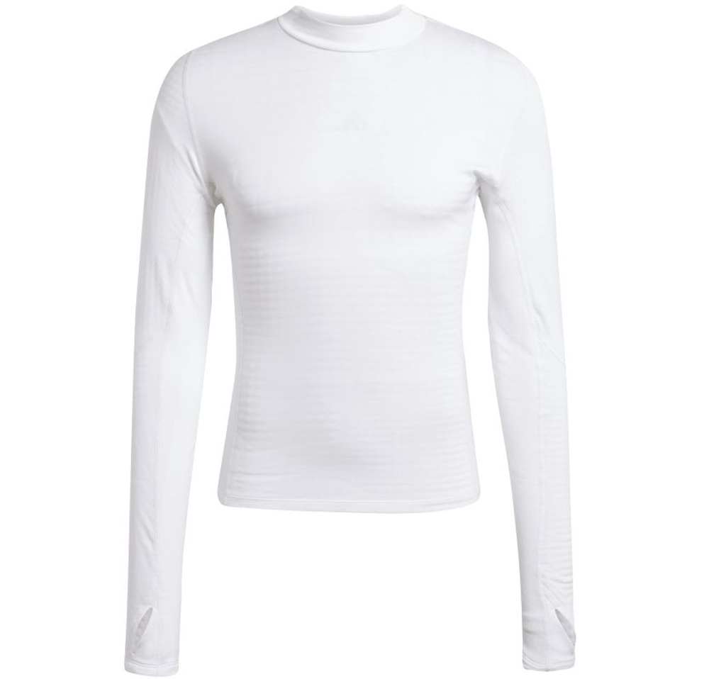 Мужская теннисная футболка Adidas Techfit Cold.rdy Long Sleeve — white