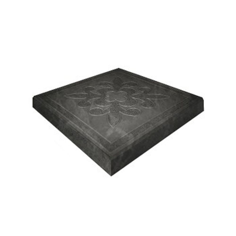 Плитка тротуарная Краковская черная 300x300х30 мм