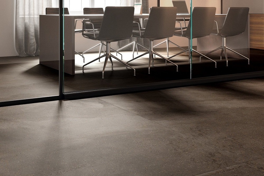 Plain Cement Medium-Grey Matt Спеченный камень 120*270/0.6