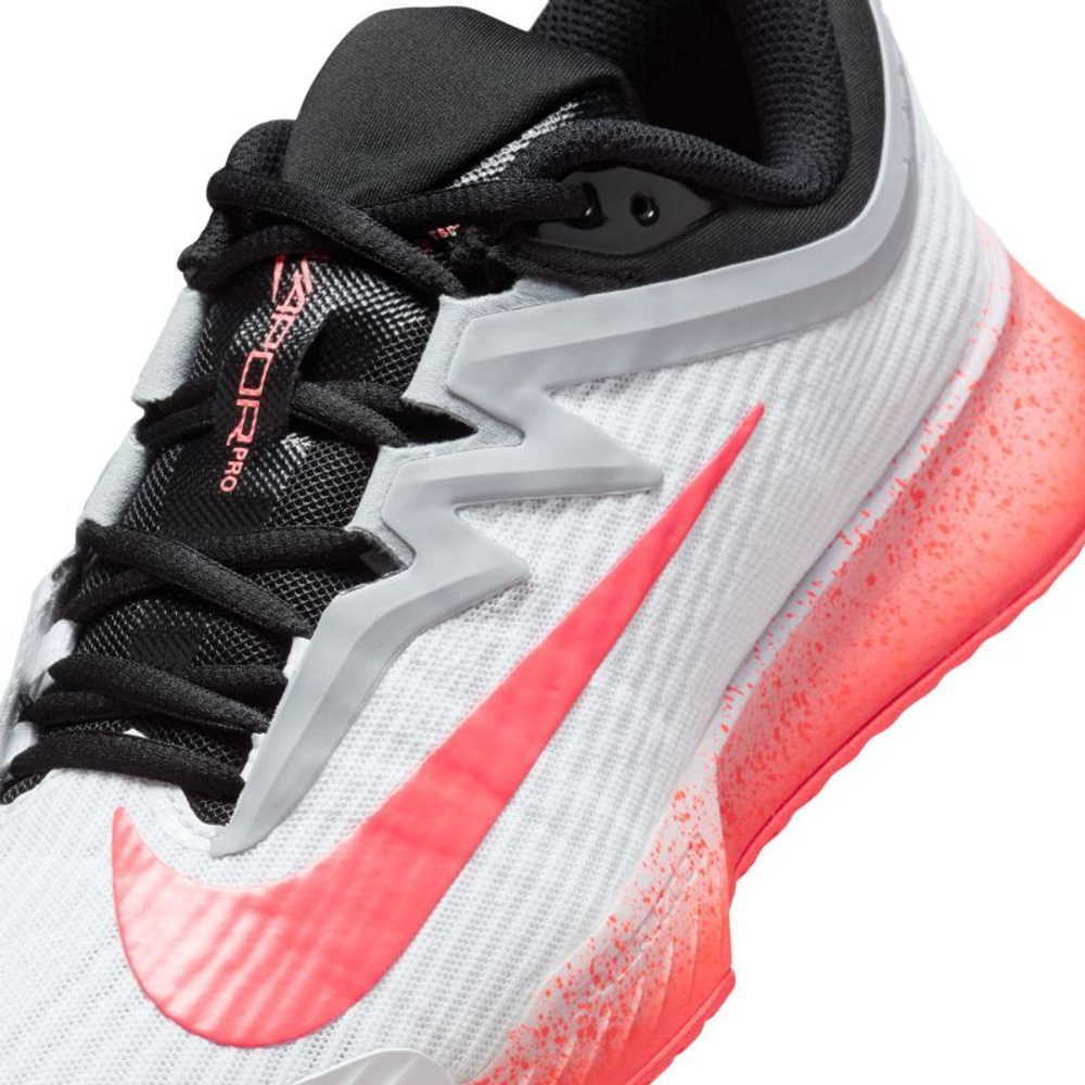 Женские теннисные кроссовки Nike Zoom Vapor Pro 3 HC Premium - white/hot lava/wolf grey