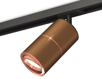 Комплект поворотного трекового светильника 1*GU5.3 XT7404004 SCF/PPG/SBK кофе песок/золото розовое полированное/чёрный песок (A2537, C7404, A2073, C7404, N7005) Ambrella