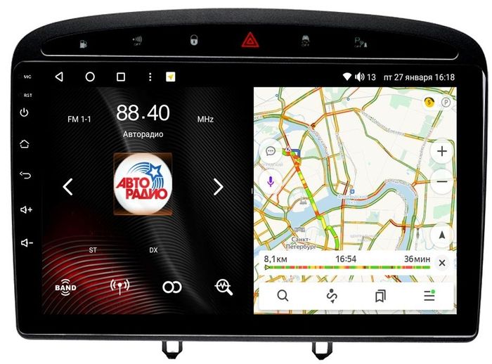 Магнитола для Peugeot 308 2007-2014, 408 2012-2022 - Vaycar VA59-0083 на Android 13, 4G SIM-слот