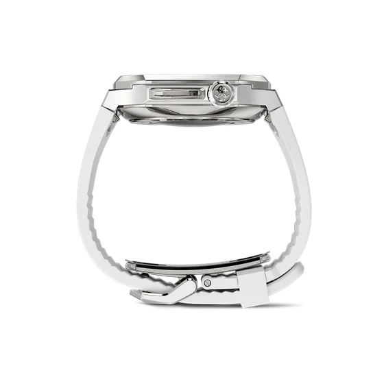 Корпус для Apple Watch SPIII41 - Серебристый с кристаллами