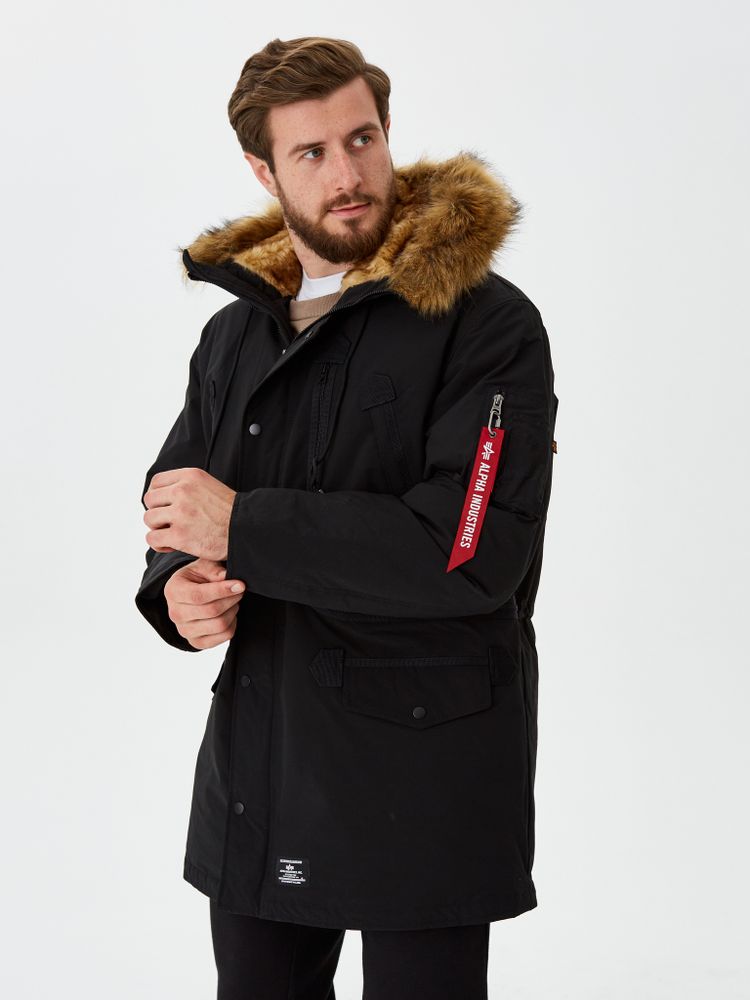 Парка Alpha Industries N-3B Alpine Parka GEN II Black Парка Alpha Industries N-3B Alpine Parka GEN II Black