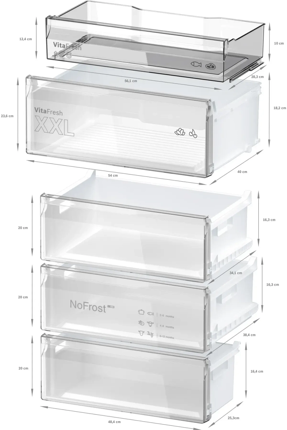Двухкамерный холодильник Bosch KGN497WDF