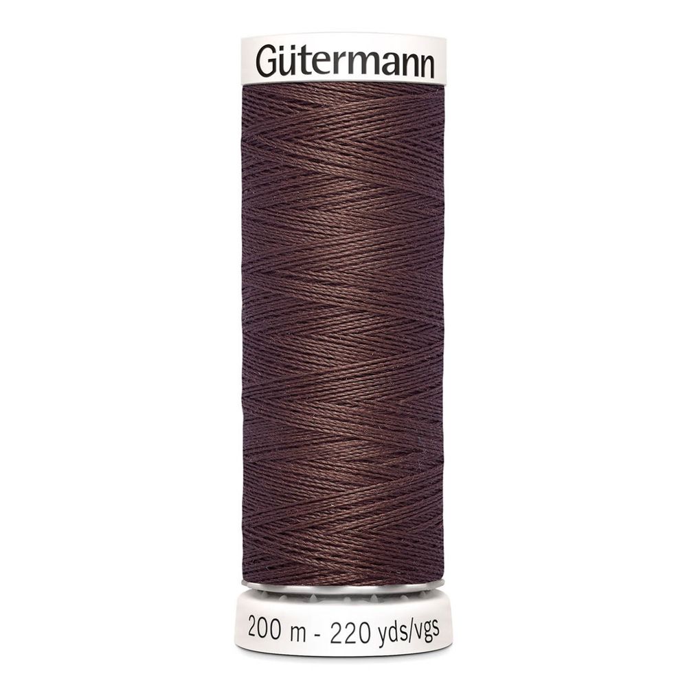 Нитки универсальные Gutermann Sew-all 100 (200 метров), 5 кат. | 446 сигнальный коричневый