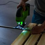 Лобзик акк. Greenworks GD24JS90, 24V, б/щет, 90 мм,0-3000/мин,4 ст.маятник,LED,1х2Ач,ЗУ,кор (3601707CUA)