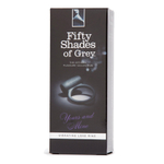 Черное эрекционное виброкольцо 3см Fifty Shades of Grey Yours and Mine Vibrating Love Ring