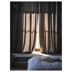 Комплект штор IKEA SANDSVINGEL (САНДВЕДЕЛ), Серый, 135x250 см, 2 шт