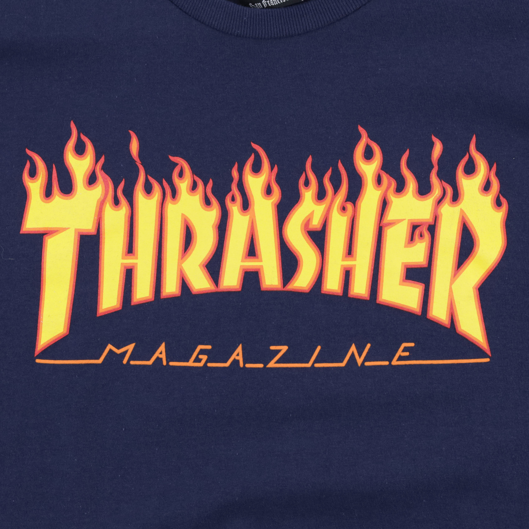 Футболка Thrasher Flame Logo (navy) артикул: - купить в магазине Дайс