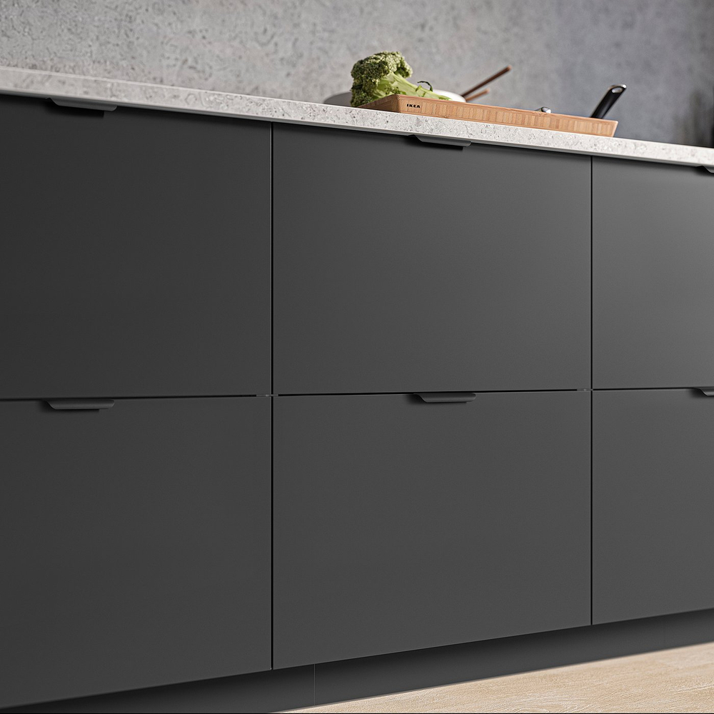 IKEA BILLSBRO  (ИКЕА БИЛЛСБРО)  -  Ручка мебельная - антрацит 120 мм