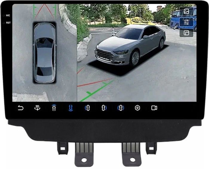 Магнитола для Mazda CX-3 2014-2023 (цветной экран) - FarCar BX10-360-9599B монитор 10.36" 2K QLED на Android 13, Быстрая, CarPlay, 4G SIM-слот, 4 камеры в комплекте