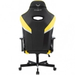 Кресло игровое Knight Thunder 5X черный/желтый эко.кожа крестов. металл