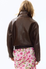 Куртка из ткани с покрытием — Тёмно-коричневый — H&M 1341972