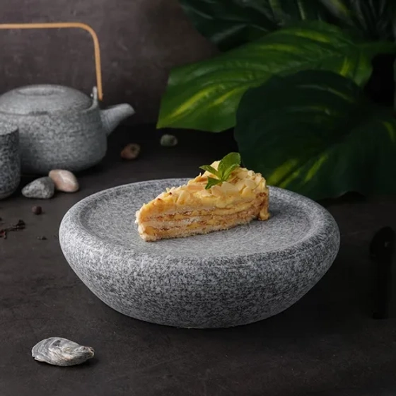 Блюдо круглое d 23,2 см h6,7 см Stone Untouched Taiga P.L. Proff Cuisine [1]